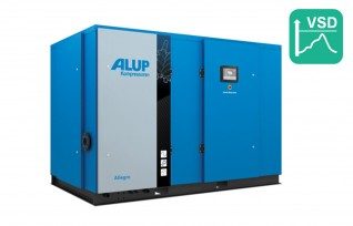 ALUP ALLEGRO 132 Oil Injected Screw Compressor with Variable Speed Drive