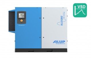 ALUP ALLEGRO 90 Oil Injected Screw Compressor with Variable Speed Drive