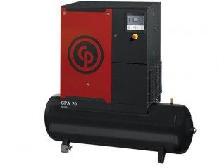 Chicago Pneumatic CPA 20 Oil Injected Screw Compressor with 500L Receiver + Dryer (8 bar version)