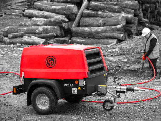 Chicago Pneumatic Portable Diesel Compressor CPS 2.5 RED ROCK