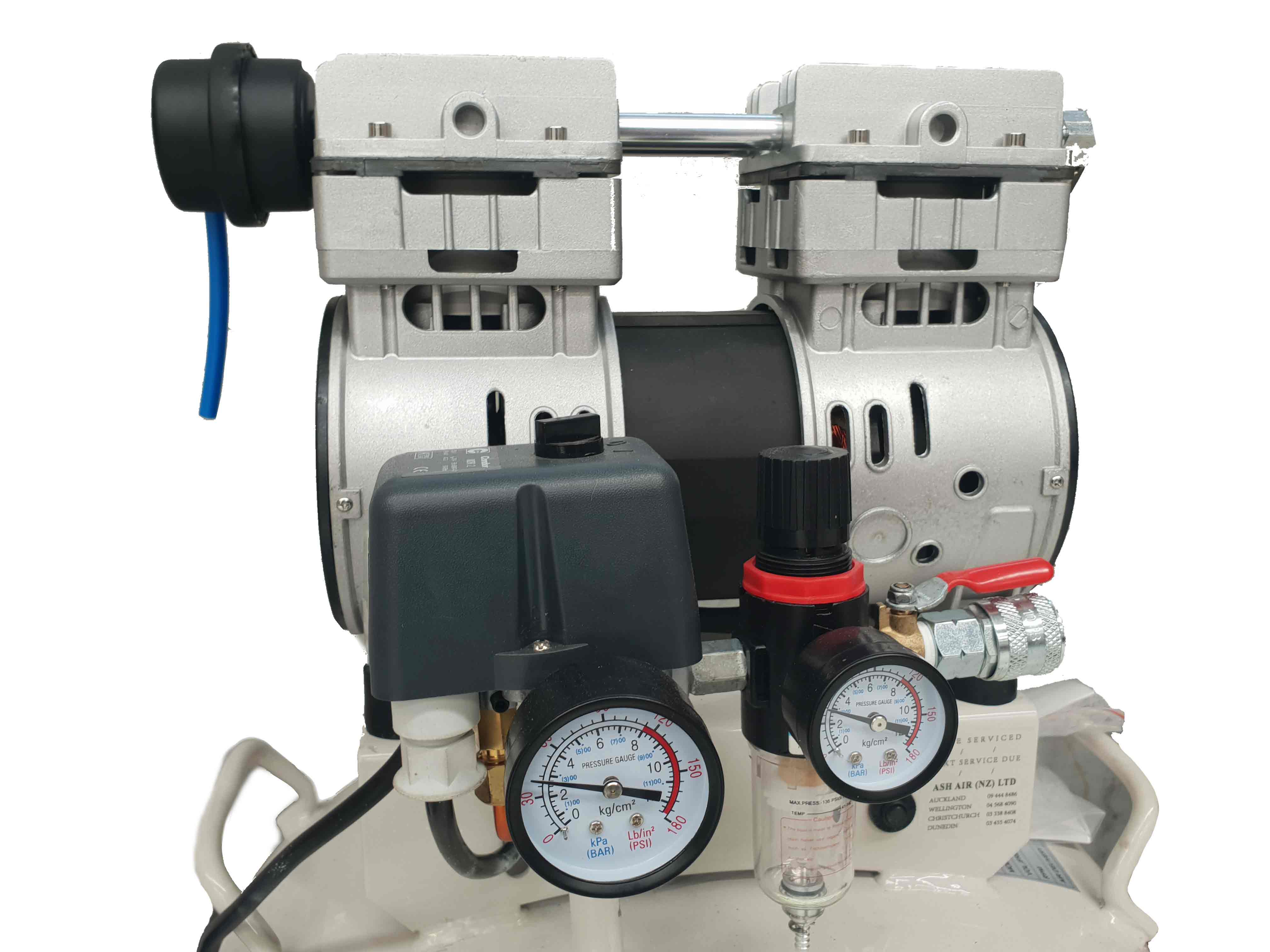 1.5HP 50L Oil-Free Air Compressor with Filter Regulator (5 CFM)