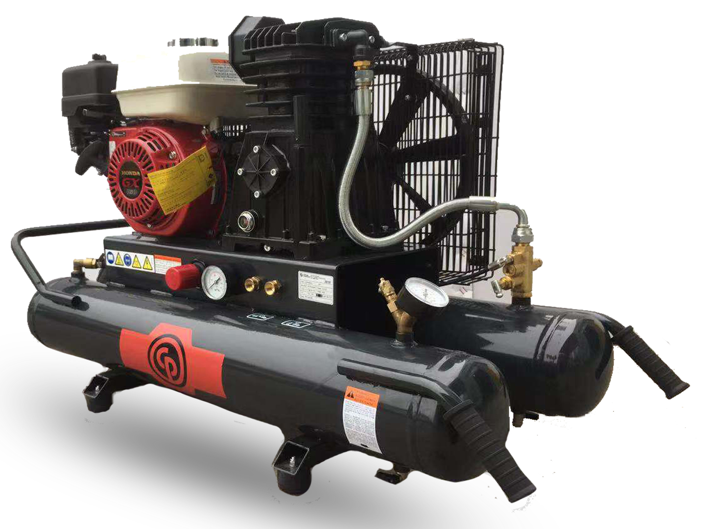5.5HP 30L Twin Tank Petrol Air Compressor (12.4 cfm, 10 bar) CPBA-55E