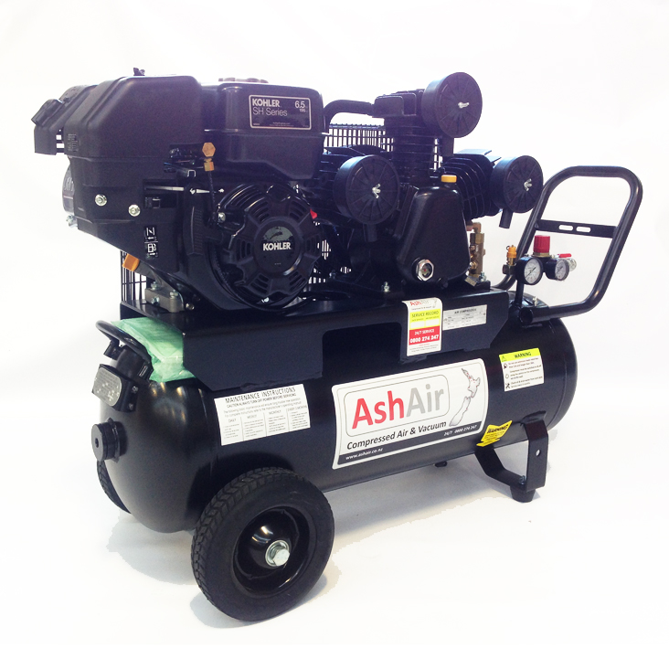 6.5HP 50L Cast Iron Petrol Air Compressor SF302 KOHLER