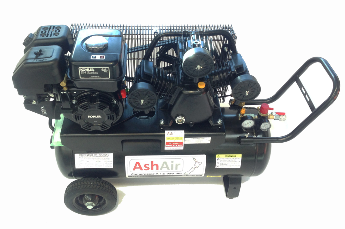 6.5HP 50L Cast Iron Petrol Air Compressor SF302 KOHLER