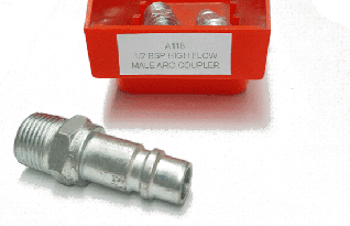 Fitting 1/2 BSP HIGH FLOW MALE ARO COUPLER | PN: A118