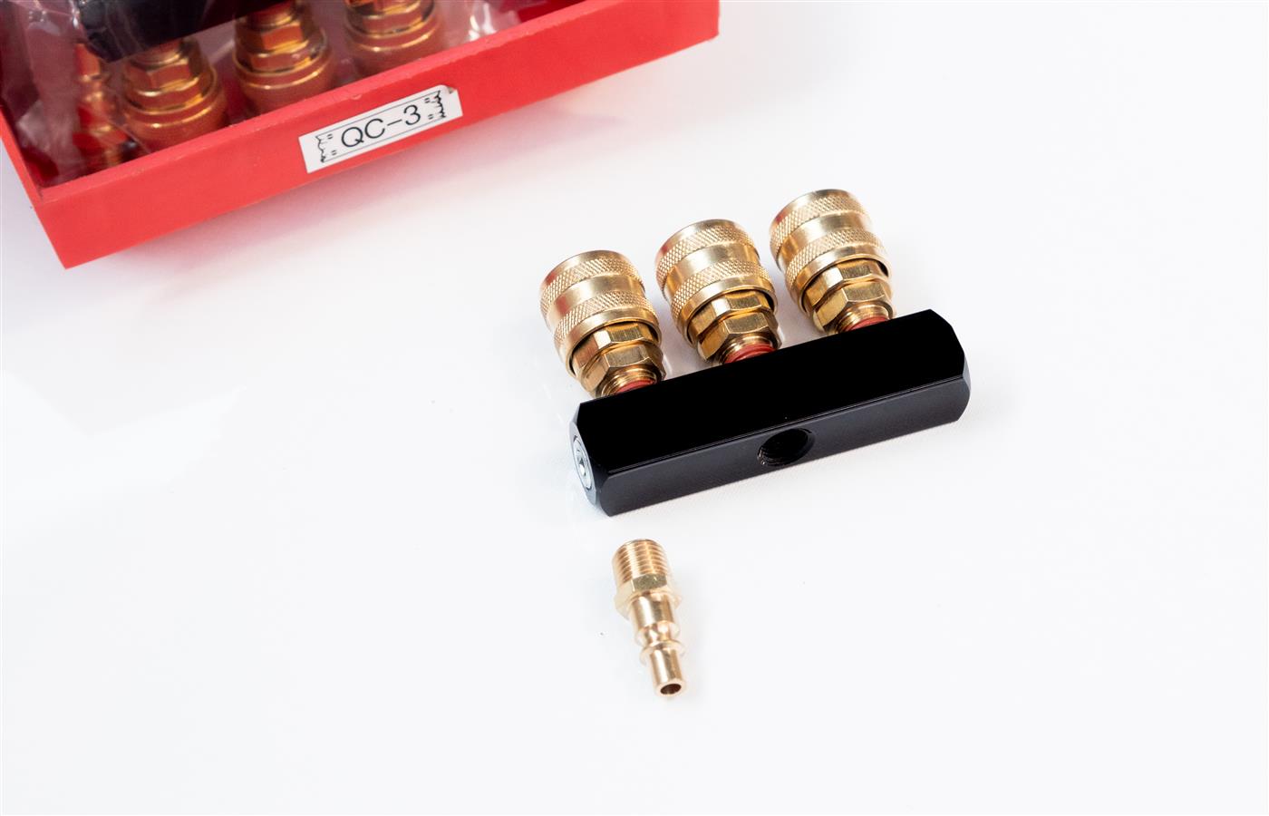 Fitting QC-3C 3 WAY BRASS ARO COUPLING | PN: QC-3C