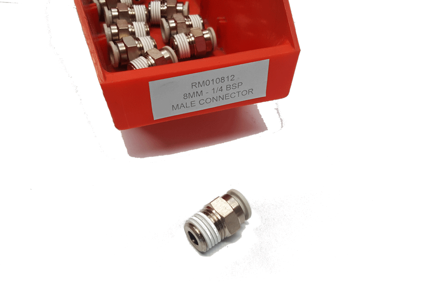 Push In Fitting RM010812 8MM 1/4 BSP MALE CONNECTOR | PN: KQ2H08-02NS