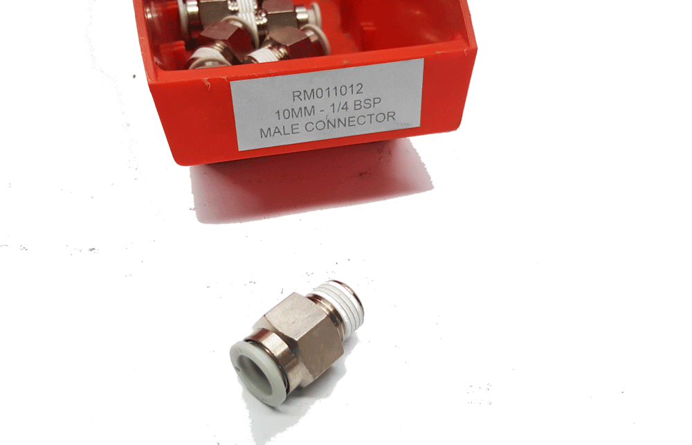 Push In Fitting RM011012 10MM 1/4 BSP MALE CONNECTOR | PN: KQ2H10-02NS
