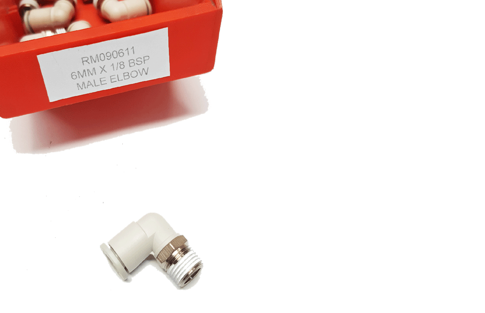 Push In Fitting RM090611 6MM X 1/8 BSP MALE ELBOW | PN: KQ2L06-01NS