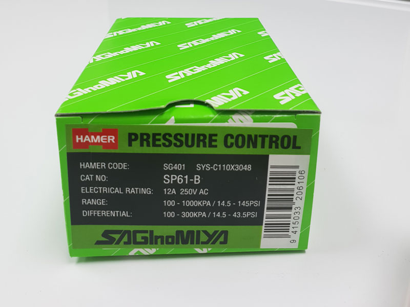 Saginamiya Pressure Switch Plus Nipple | PN: SP61-B