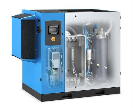 ALUP Evoluto 45 Screw Compressor with Variable Speed Drive! Our most innovative and energy efficient compressor to date