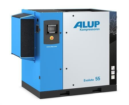 ALUP Evoluto 45 Screw Compressor with Variable Speed Drive! Our most innovative and energy efficient compressor to date