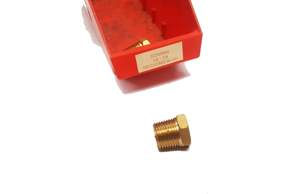 Brass Fitting 1/2 1/4 REDUCING BUSH | PN: 32240804