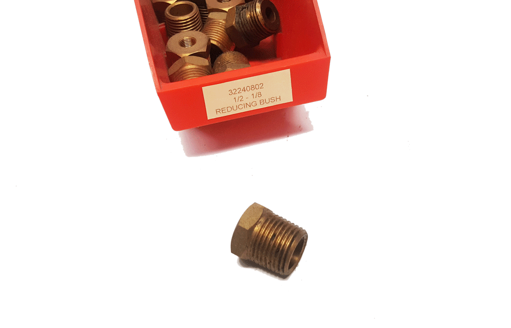 Brass Fitting 1/2 1/8 REDUCING BUSH | PN: 32240802