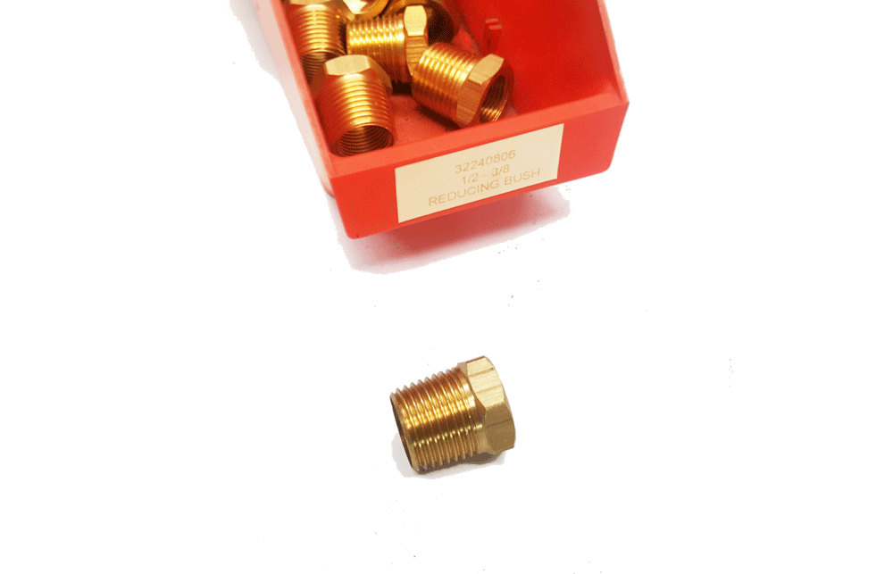 Brass Fitting 1/2 3/8 REDUCING BUSH | PN: 32240806