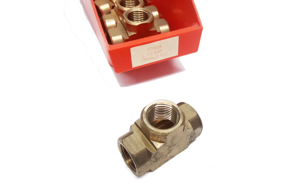 Brass Fitting 1/2 BSP FEMALE TEE | PN: 370008