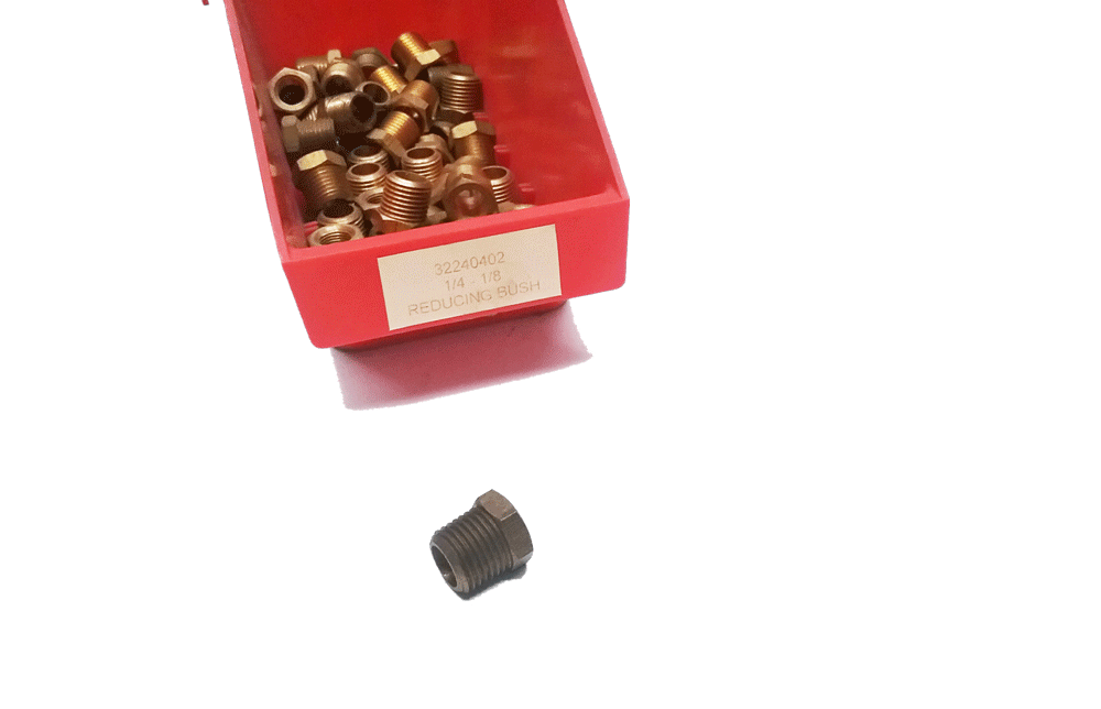 Brass Fitting 1/4 1/8 REDUCING BUSH | PN: 32240402