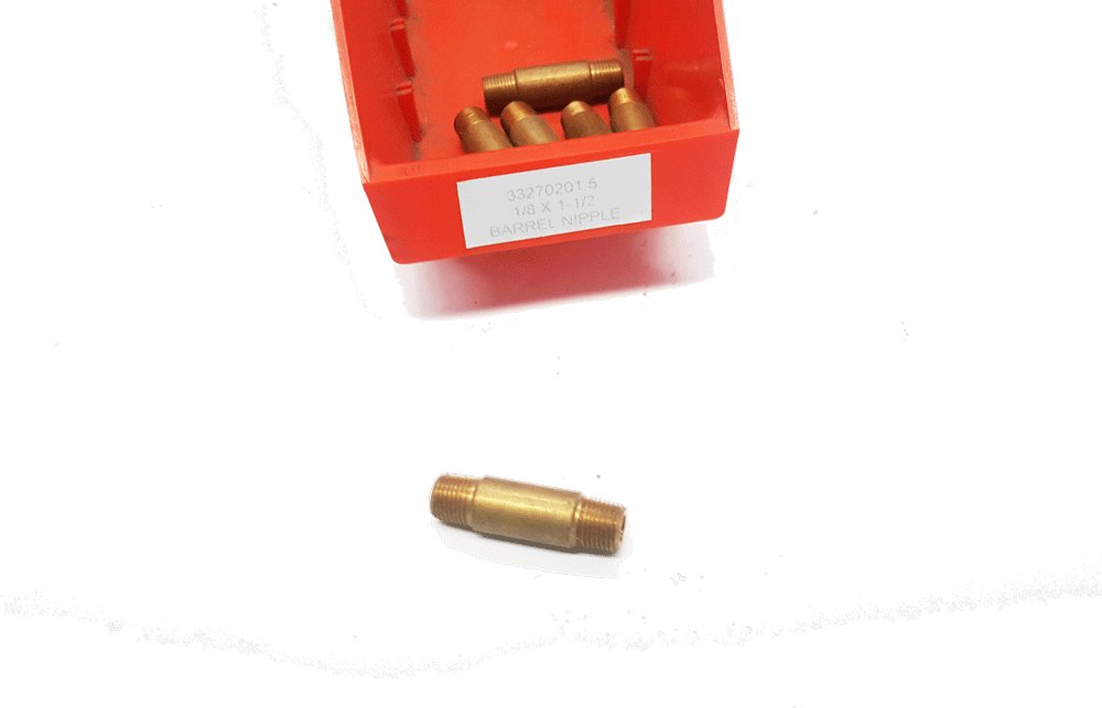 Brass Fitting 1/8 X 1-1/2 BARREL NIPPLE | PN: 33270201.5