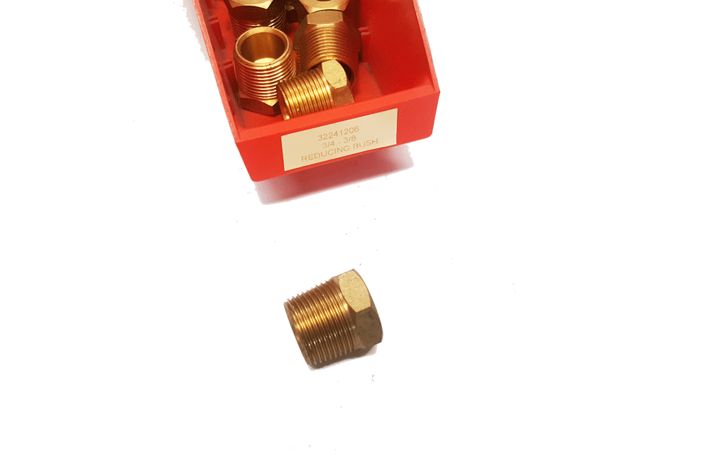 Brass Fitting 3/4 3/8 REDUCING BUSH | PN: 32241206