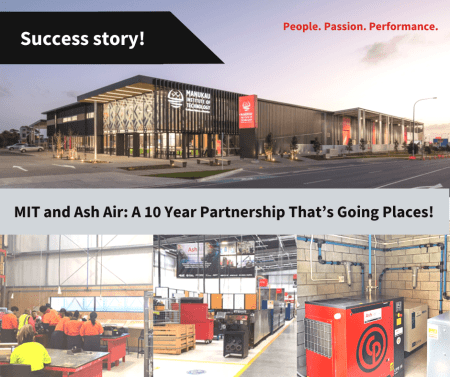 Manukau Institute of Technology (MIT) and Ash Air – A 10 Year Partnership That’s Going Places!